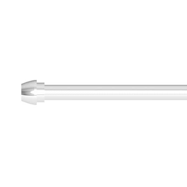 3/8" X 20" Rigid Supply Tube, Bull Nose in Polished Brass Coated